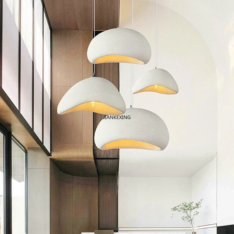 lustre suspendu moderne japonais fait main pour intérieur et café