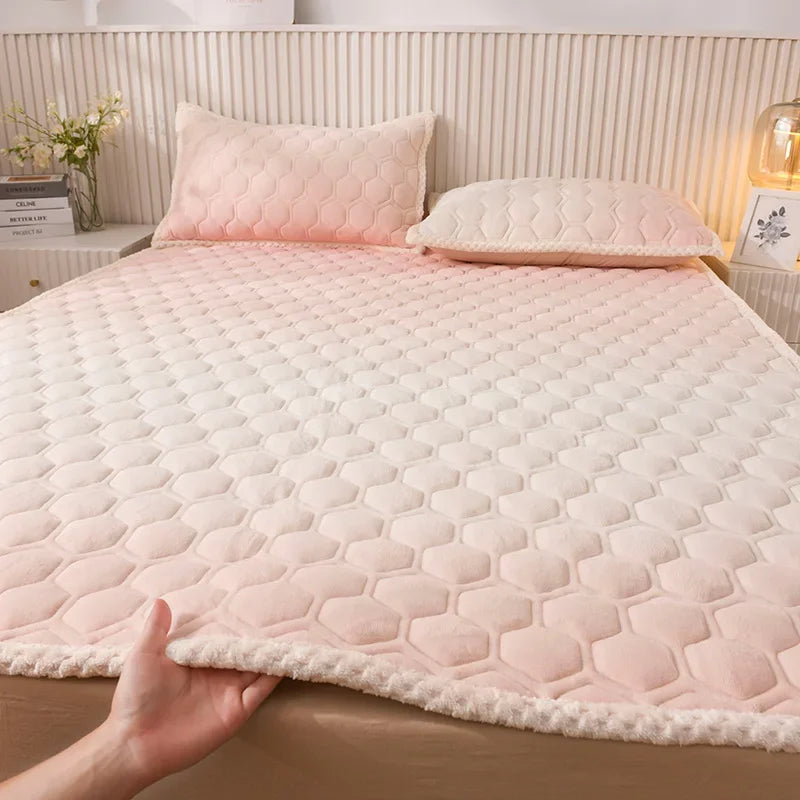 surmatelas doux pour étudiants en peluche pour lit simple ou double