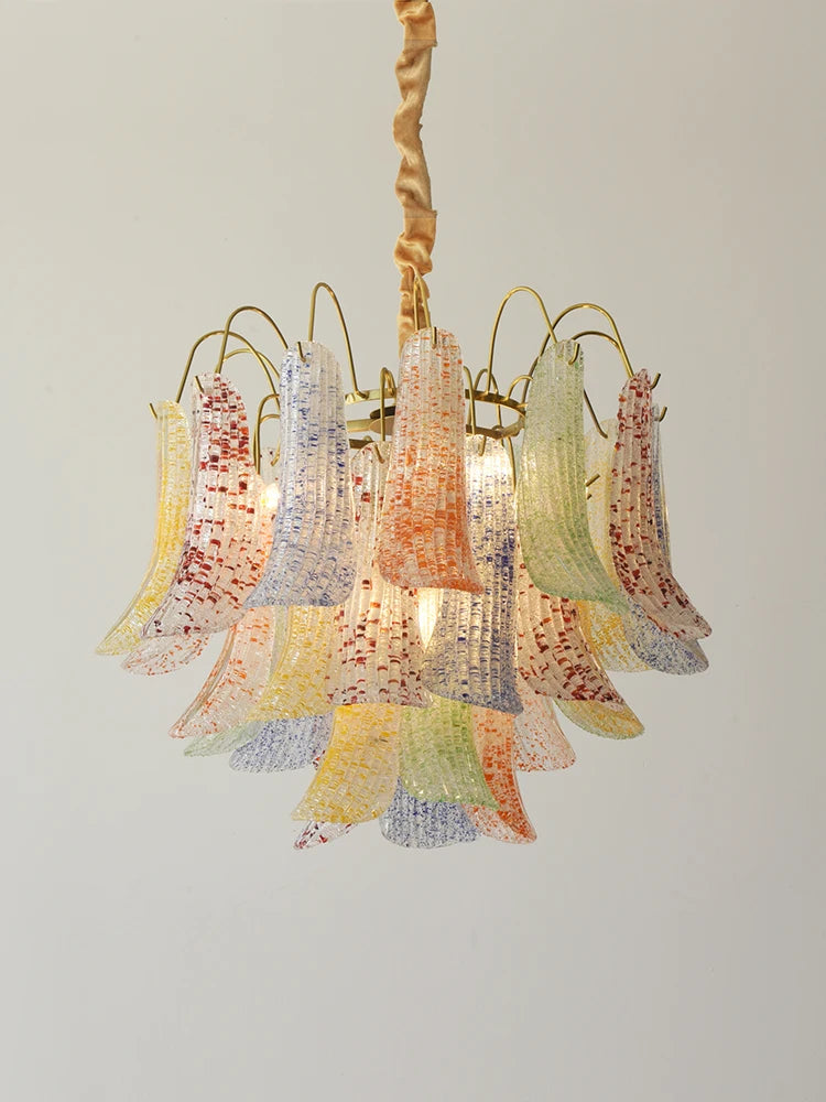 lustre en cristal de luxe rétro pour intérieur élégant