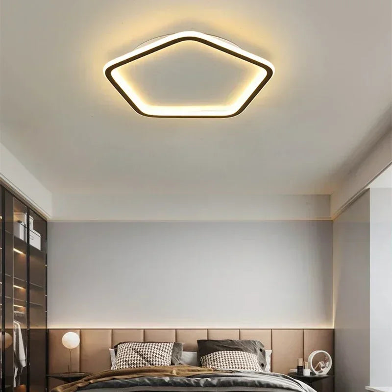 lustre moderne à leds pour décoration intérieure lumineuse