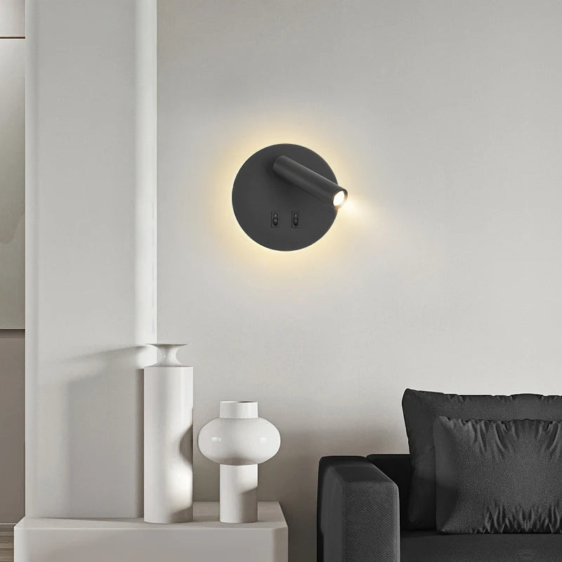 lampe de chevet minimaliste moderne série murale nordique