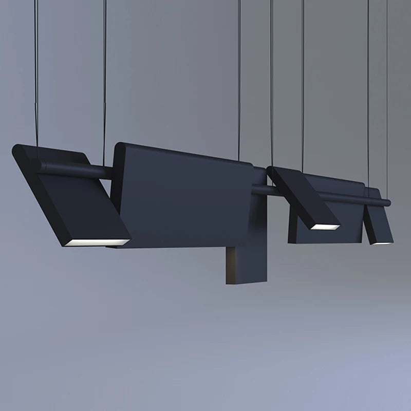 lustre led design moderne rotatif pour intérieur décoratif