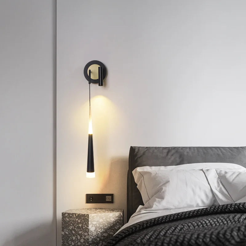 lampe de chevet design nordique moderne avec éclairage led