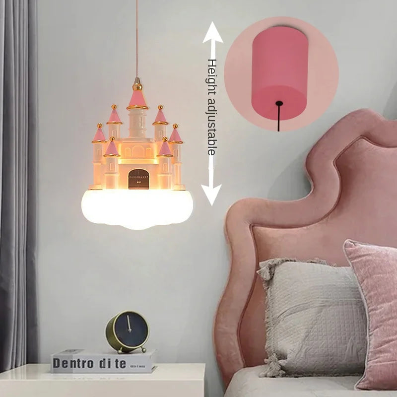 suspension créative nuages château pour chambre d'enfants