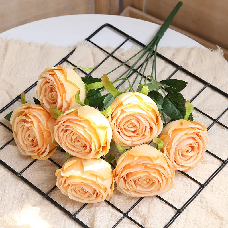 bouquets de roses artificielles pour décoration de mariage et artisanat