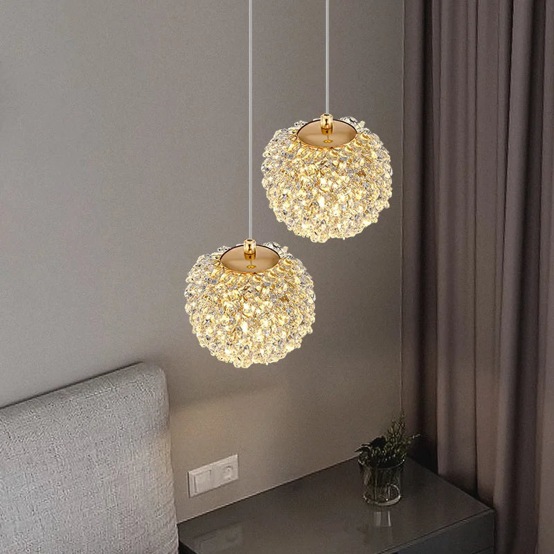 lampe suspendue moderne en cristal avec cordon réglable livraison directe