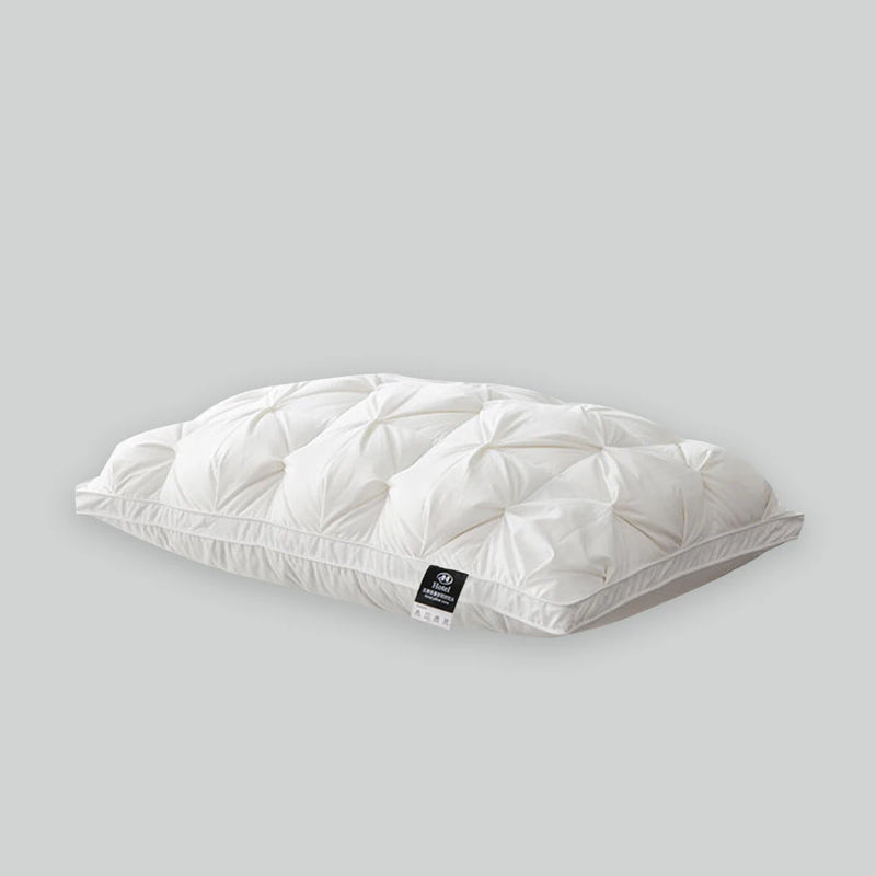 oreiller en duvet d'oie rectangulaire style 3D pour un sommeil confortable