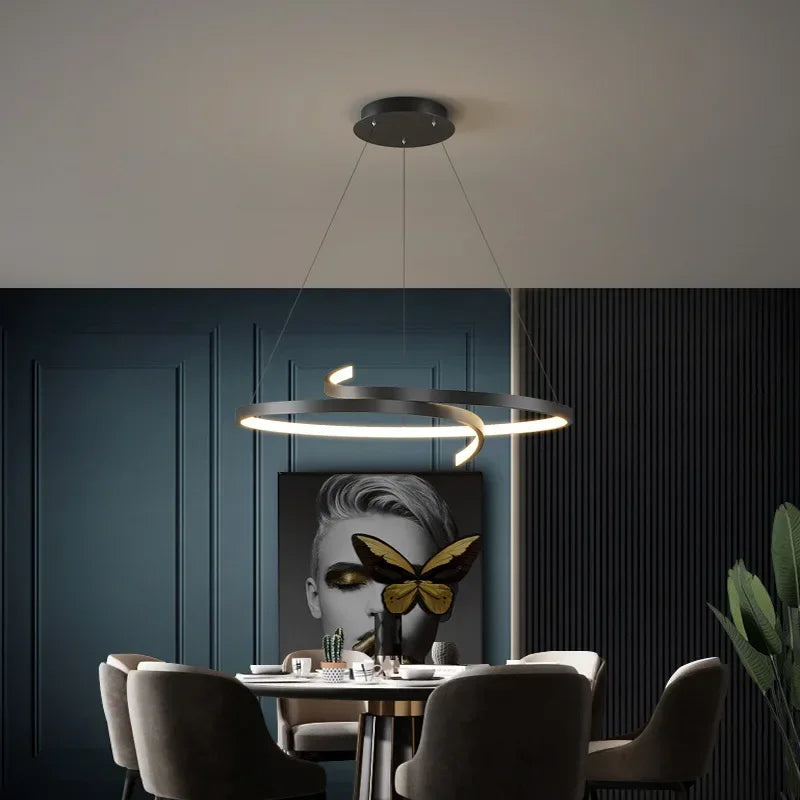 lustre led nordique pour éclairage intérieur et décoration