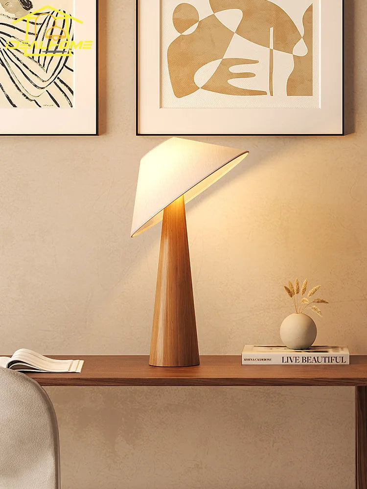 lampe de sol japonaise wabi-sabi zen art en bois massif