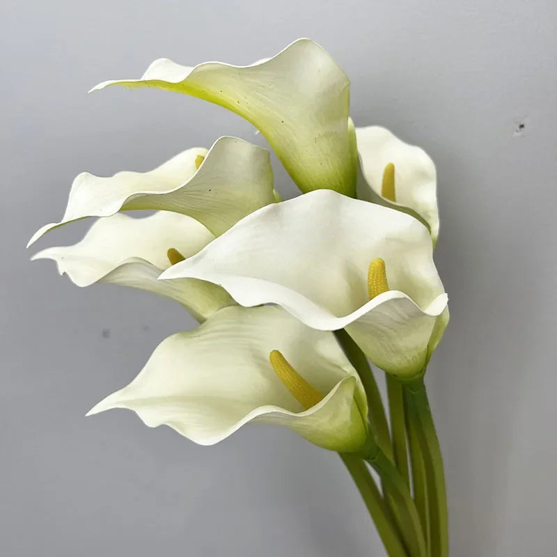 lot de 4 lys calla artificiels pour décoration de mariage