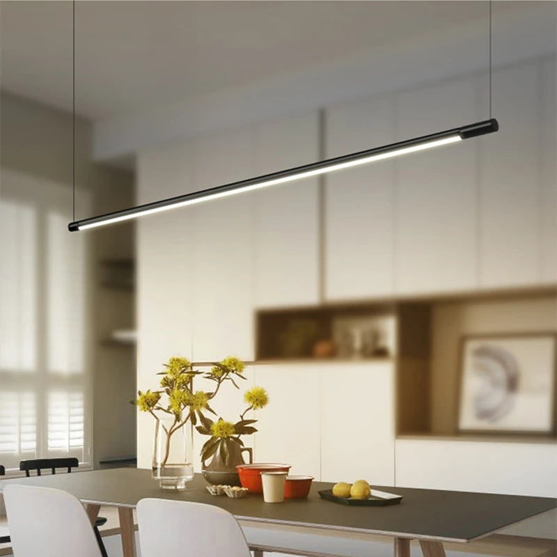 suspension LED design nordique minimaliste en aluminium