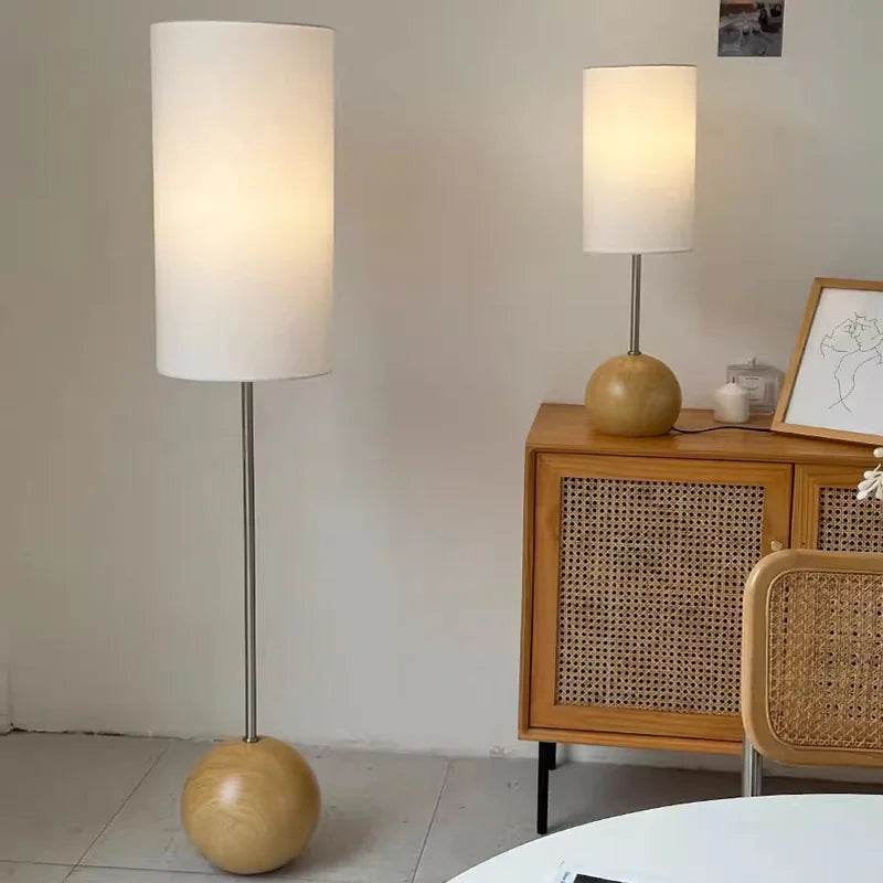 lampadaire moderne japonais avec télécommande pour éclairage chaleureux