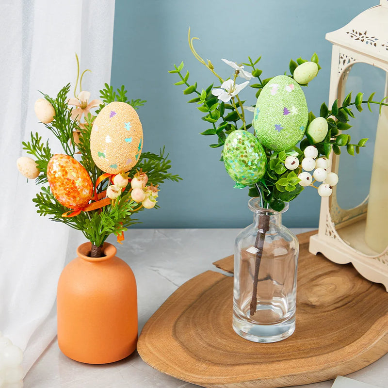 branche d'oeufs de pâques pour décorations florales et jardin