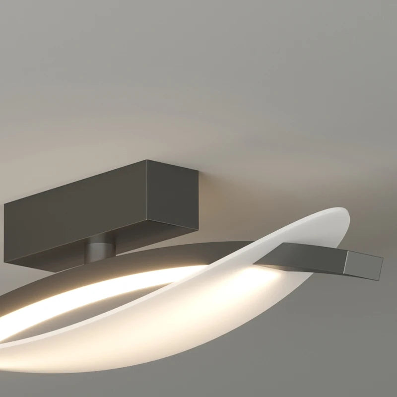 plafonnier simple moderne nordique bande lumière led luxe