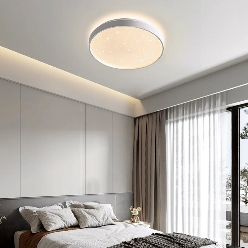 plafonnier led nordique simple rond pour décoration intérieure