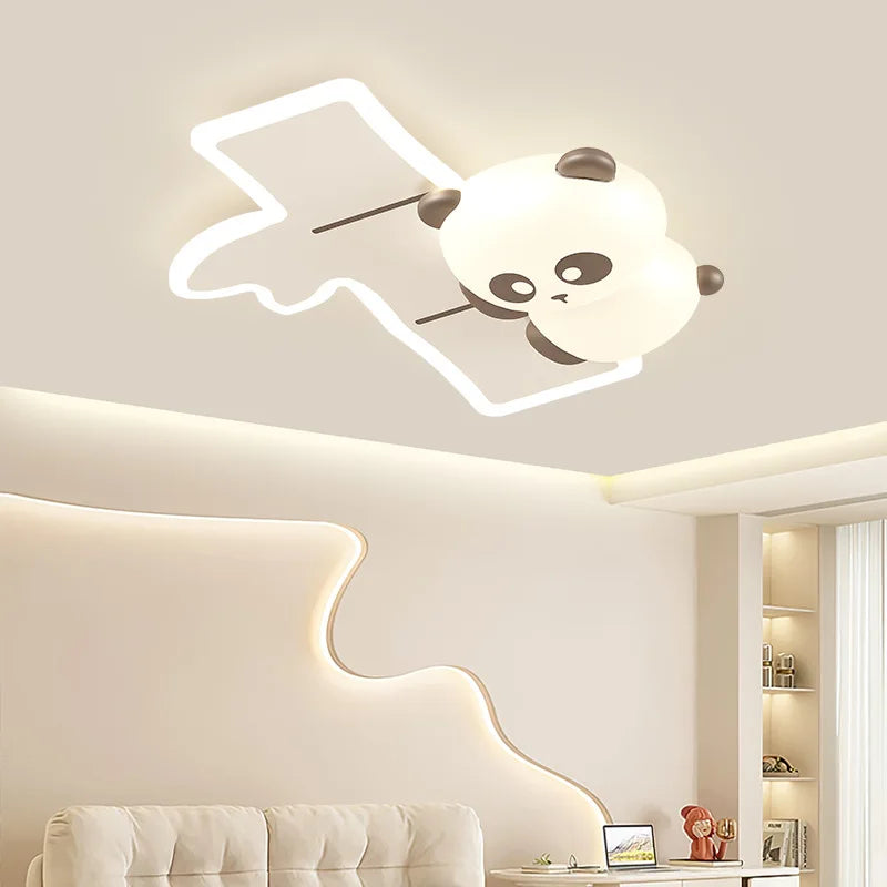 plafonnier panda mignon pour chambre d'enfant moderne minimaliste