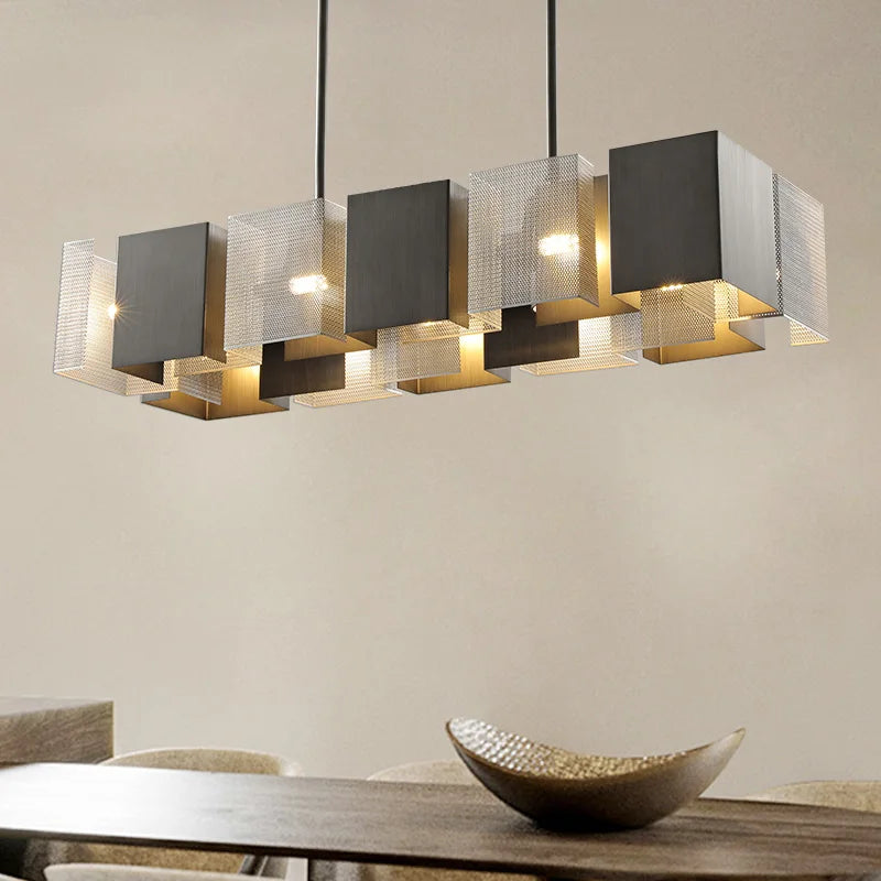 lustre suspendu led moderne pour maison de luxe