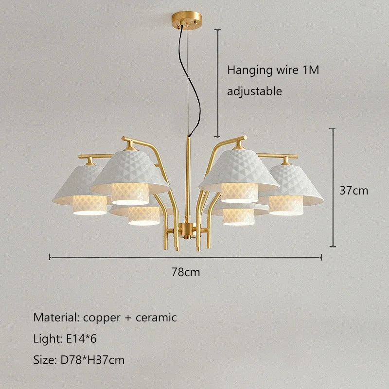 lustre à led pour décoration intérieure moderne et élégante