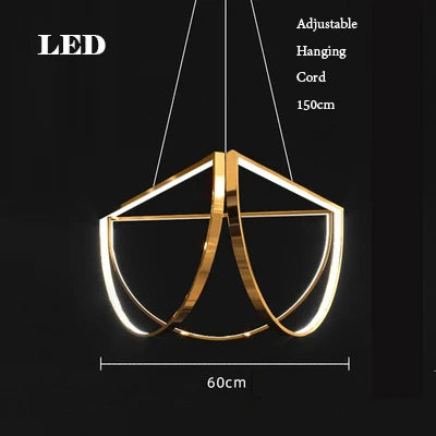 lustre led minimaliste à intensité variable tendance éclairage intérieur