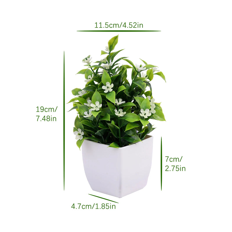 plante artificielle en pot pour décoration de bureau et jardin