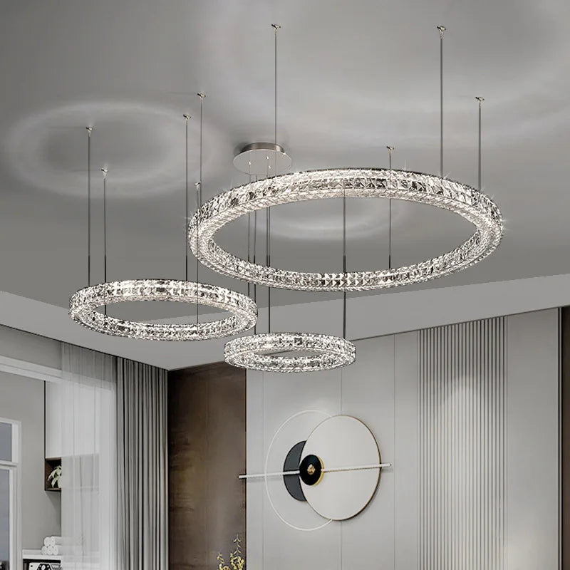 lustre suspendu en cristal design luxe nouvelle collection