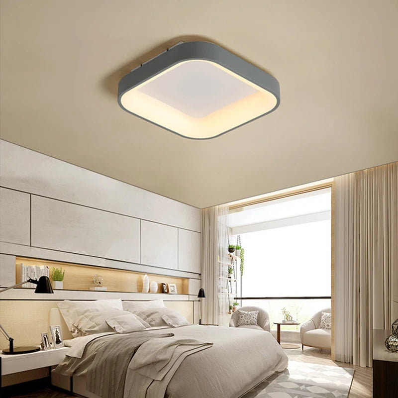 plafonnier led moderne carré minimaliste pour éclairage intérieur