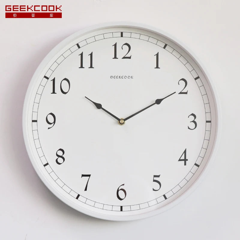 horloge murale de luxe moderne silencieuse pour intérieur