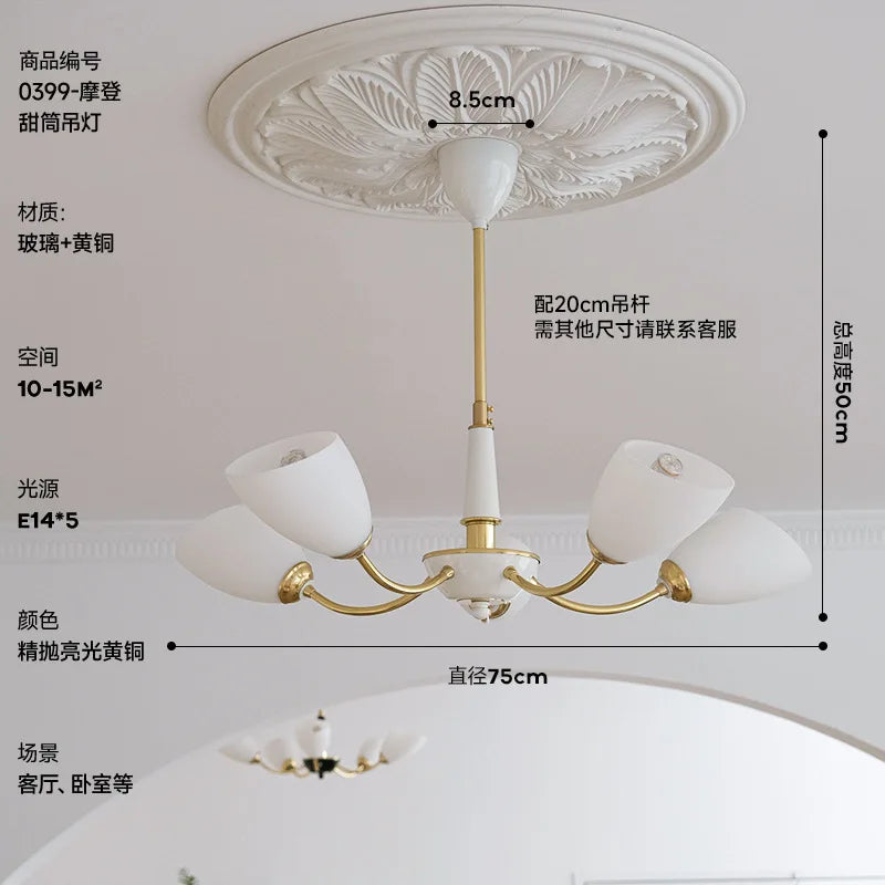 lustre à led moderne design nordique pour intérieur élégant