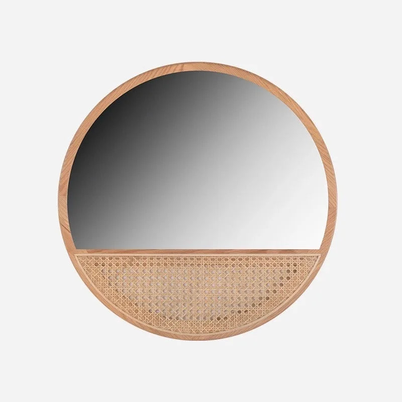 miroir de maquillage rétro style chinois suspendu décoratif pour intérieur