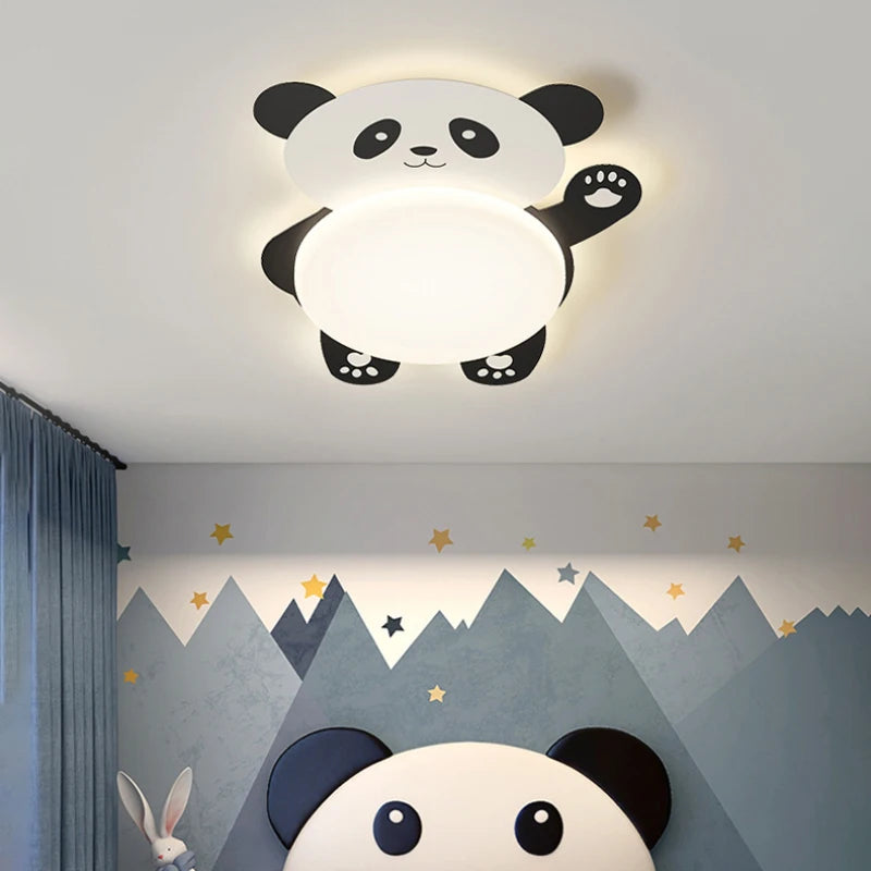 plafonnier panda mignon pour chambre d'enfant moderne minimaliste