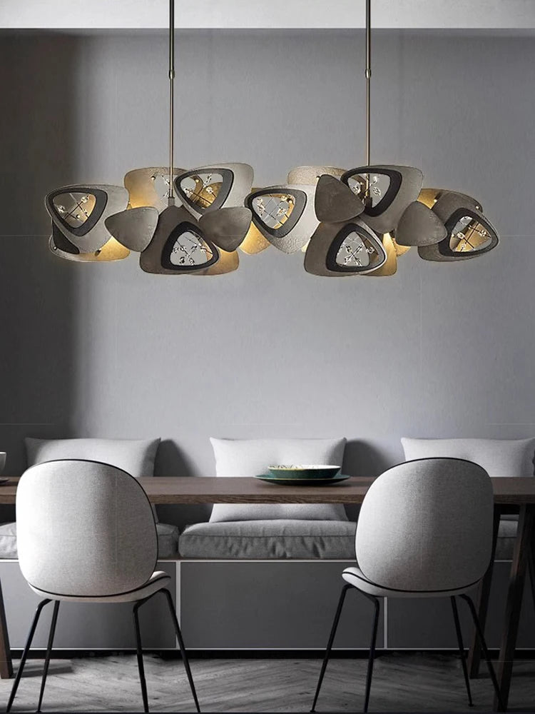 lustre designer en cristal tendance pour éclairage intérieur