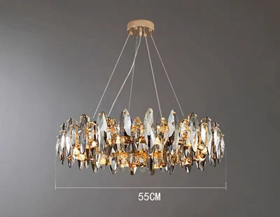 lustre vintage art déco en cristal pour éclairage intérieur