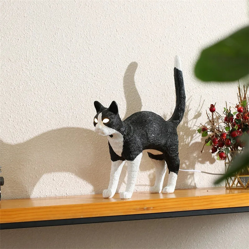 lampe de bureau esthétique en résine pour animaux décorative