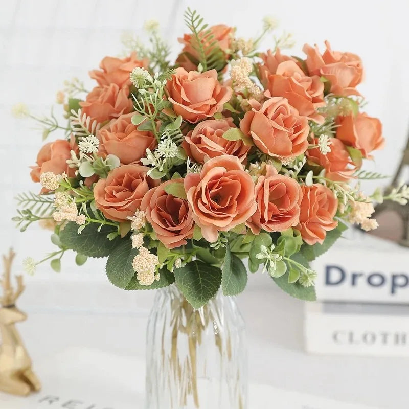 bouquet de pivoines artificielles pour mariage et décoration intérieure