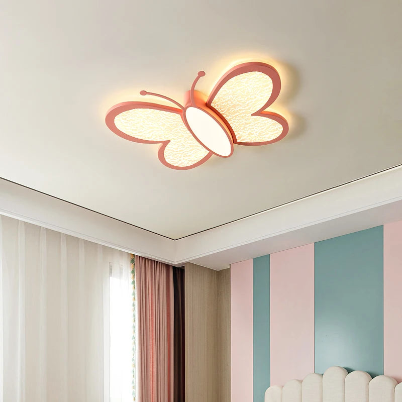 plafonnier led papillon design moderne idéal pour enfants