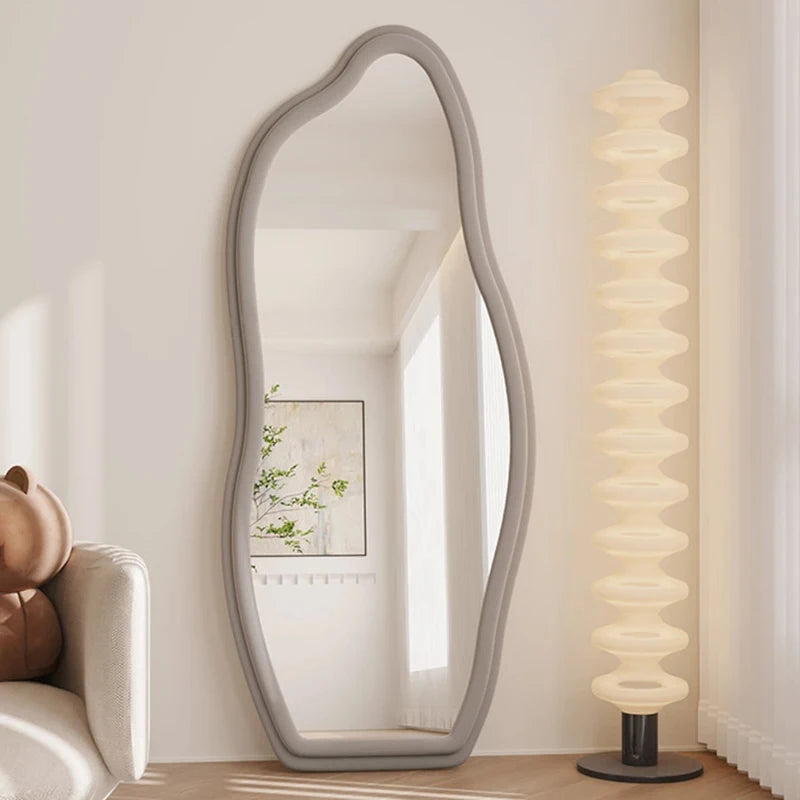 miroirs décoratifs muraux ondulés style nordique esthétique