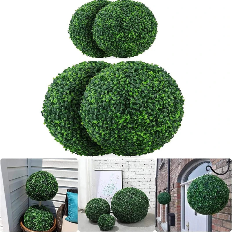 lot de boules topiaires artificielles pour décoration jardin et mariage