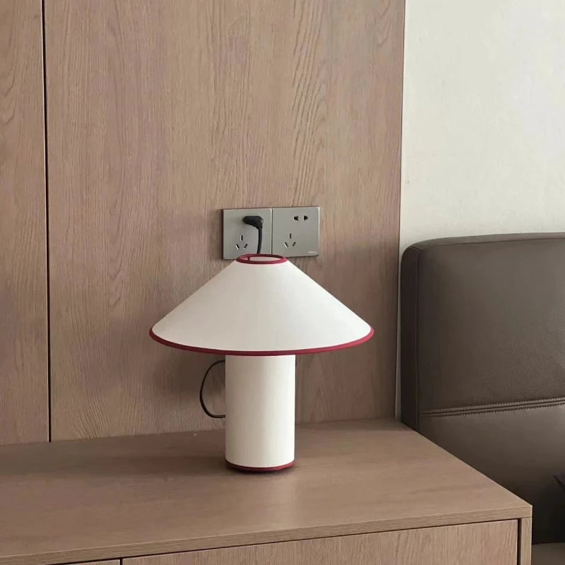 lampe à poser rétro en forme de champignon pour décoration intérieure