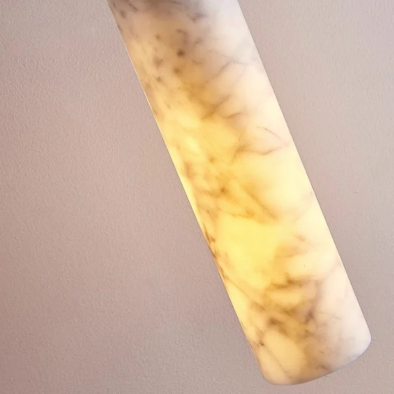 lustre wabi-sabi en marbre naturel pour hôtel design