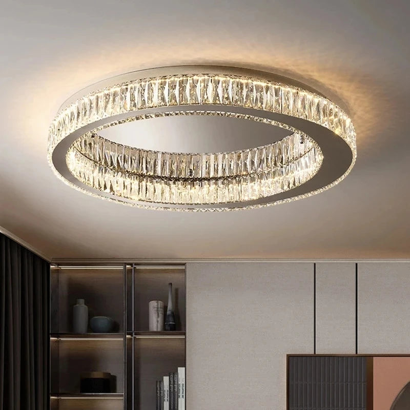 2024 Originality Personality Luxury Crystal Chandelier Lighting For Living Room Bedroom Study Crystal Ceiling Lamp