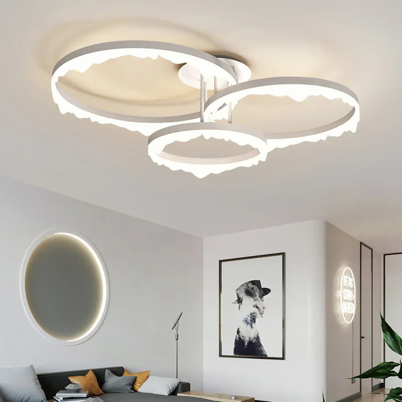 lustre led moderne minimaliste éclairage intérieur design élégant