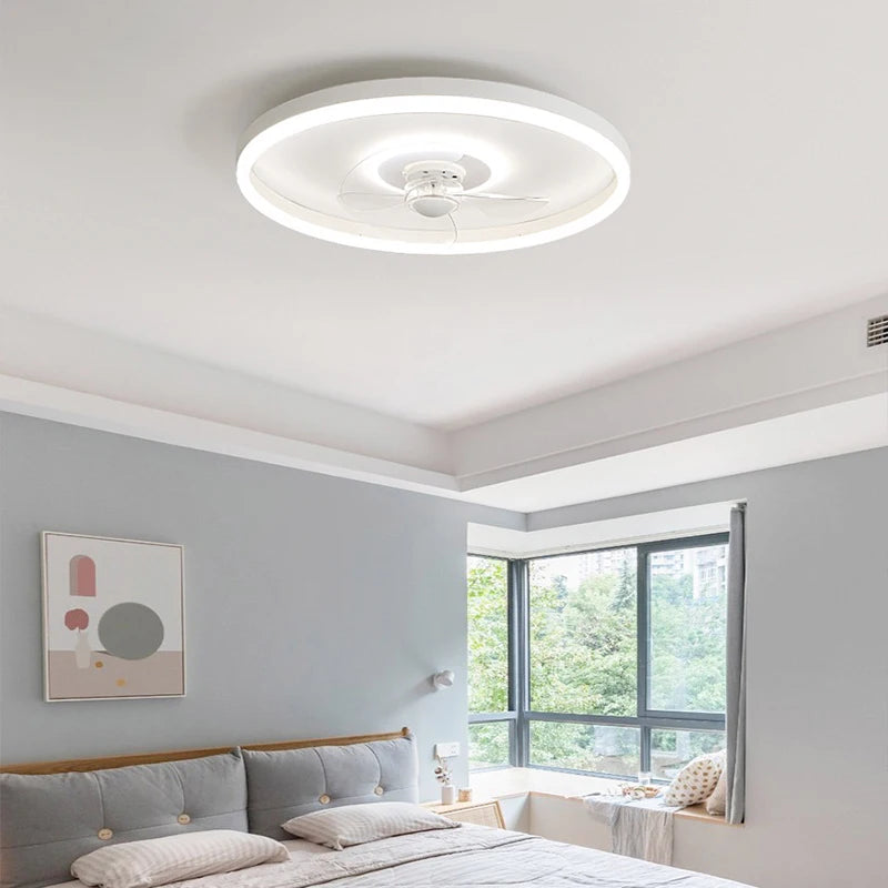 plafonnier led moderne avec ventilateur pour éclairage intérieur