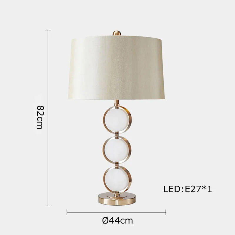 lampe à poser rétro en tissu marbré pour décoration intérieure