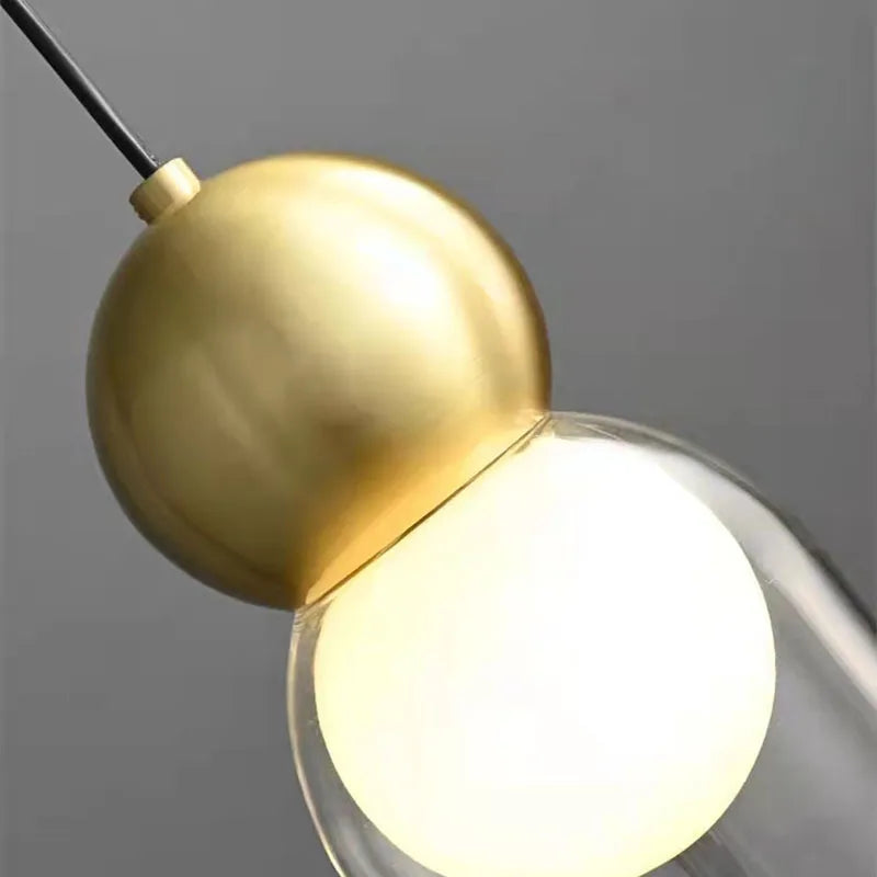 lampe suspendue en verre moderne pour décoration intérieure réglable livraison directe