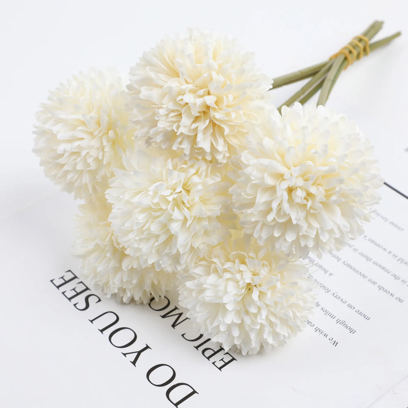 boule de chrysanthème artificielle pour décoration de mariage et fête