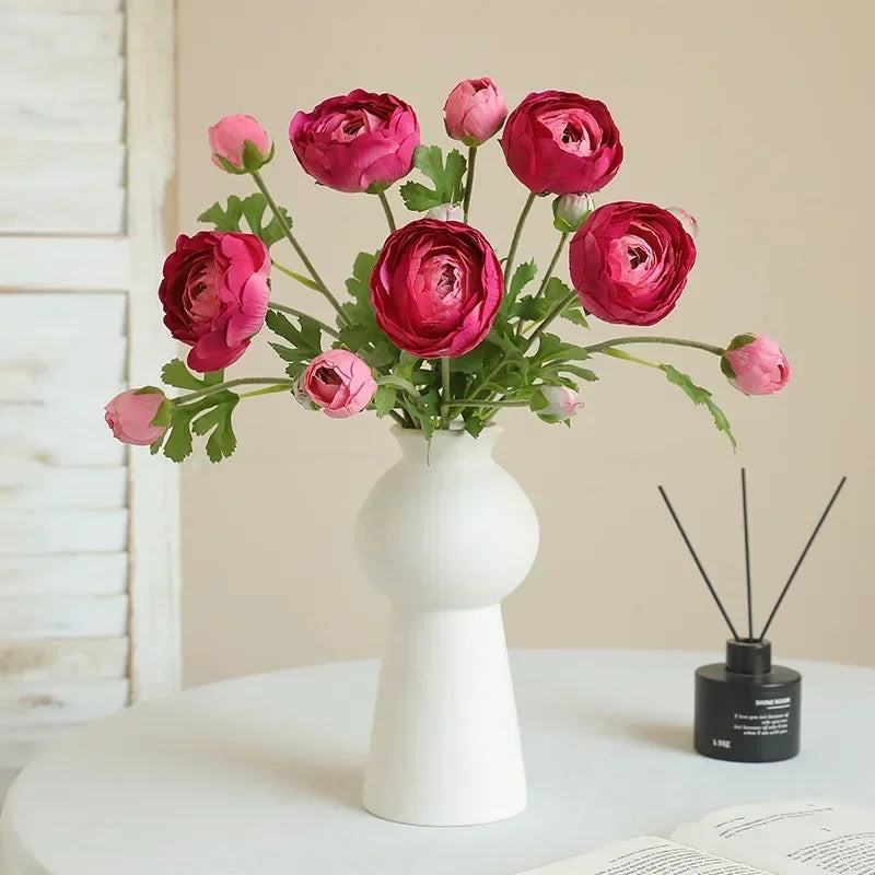 fleurs artificielles en soie pour décoration de jardin et balcon