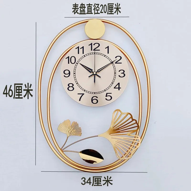 horloge murale moderne de luxe design suspendu décoratif