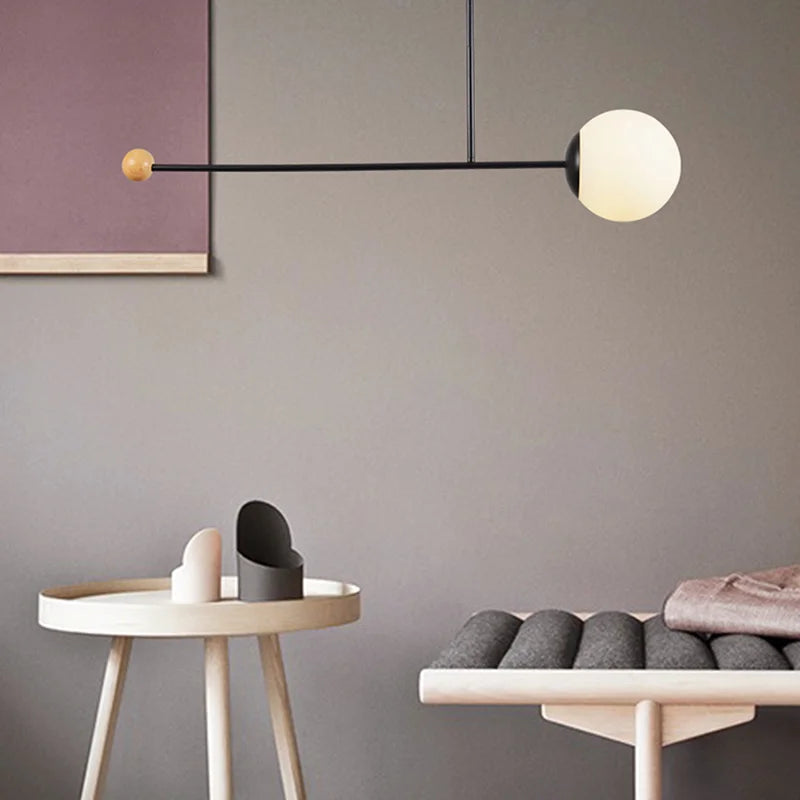 lustre nordique minimaliste pour décoration intérieure moderne