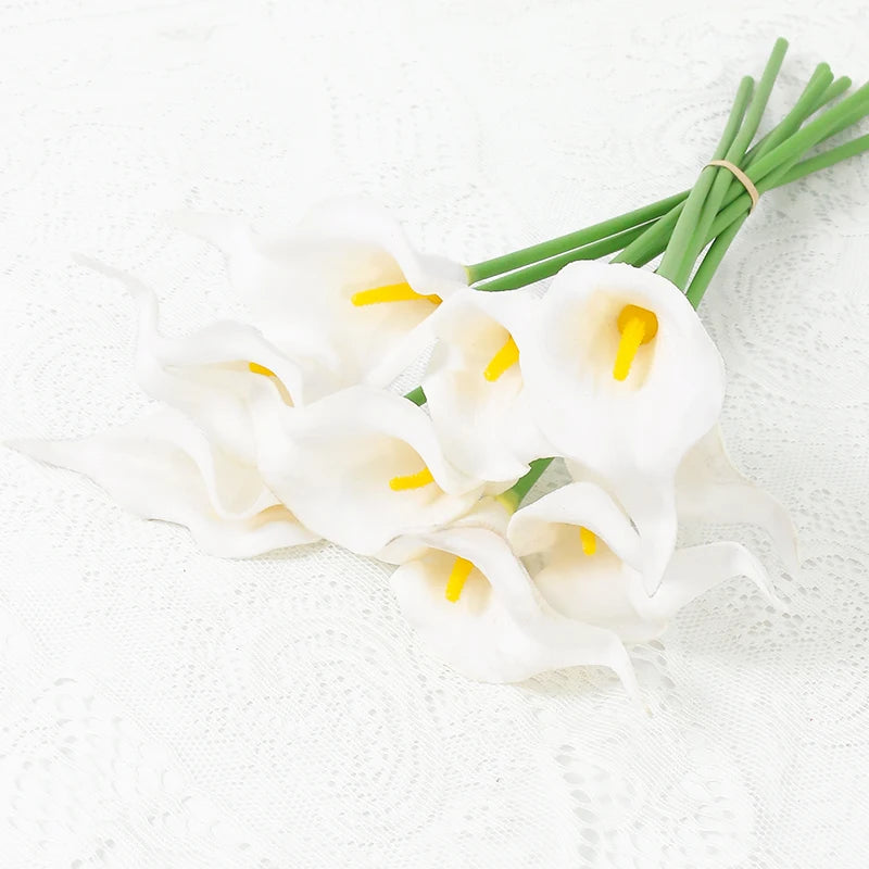 lot de fleurs artificielles lys calla pour mariage et décoration florale