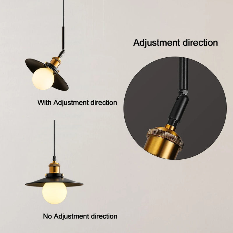 suspension minimalistes nordiques en bois et fer